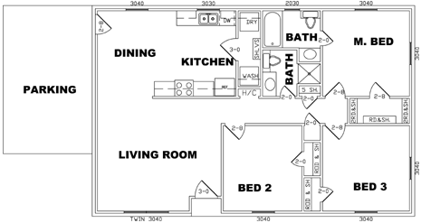Rent house floor plan