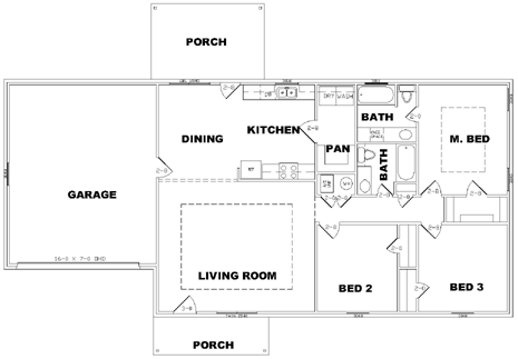 Rent house floor plan